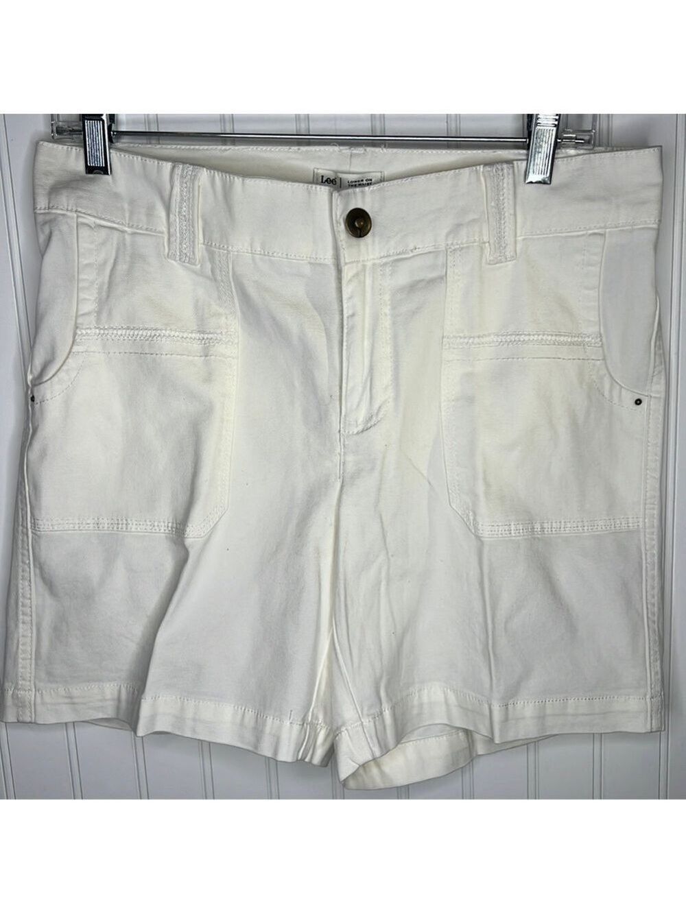 Lee White Bermuda Shorts Size 8